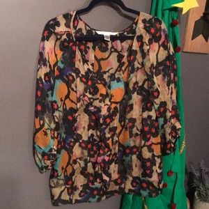 DVF silk top - size 12